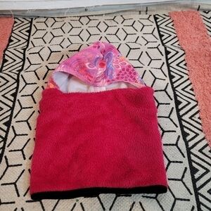 TURTLE FUR Pink Paisley Balaclava Face Hat